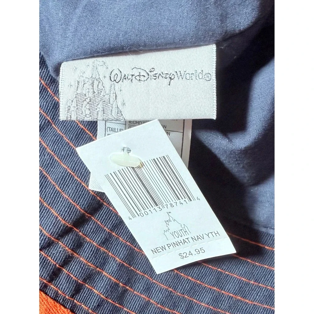 Walt Disney World NWT Youth Bucket pin Hat Sun cap vacation gorpcore summer